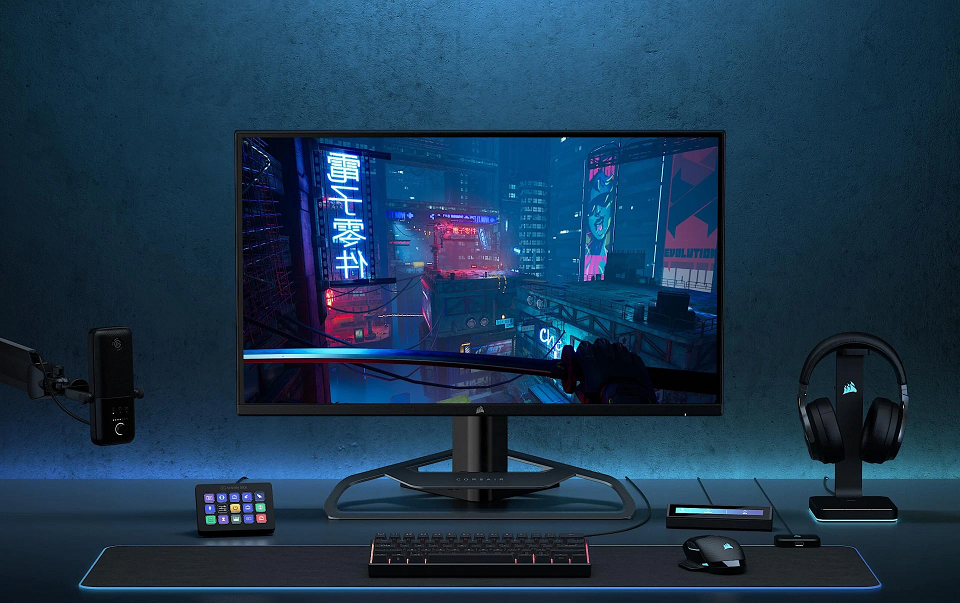 Introducing The CORSAIR XENEON Monitor! 1 xeneon fast bg