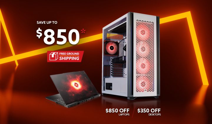 Save up to $850, Free Ground Shipping, $850 off laptops, $350 off desktops