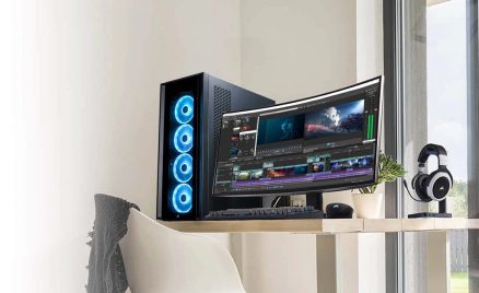 The Best Workstation Setups for Video Editing and Post-Production 1 corsair one office bg