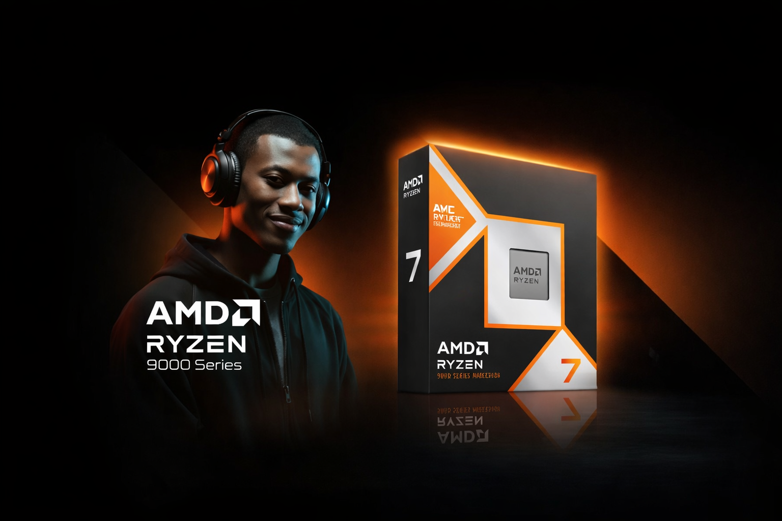 MD Ryzen™ 7 9850X3D desktop processor product image