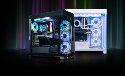 Introducing the New NEURON Showcase Desktop 1 New NEURON showcase desktop with panoramic wraparound glass case and RGB cooling system